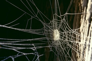 spider web with dark background