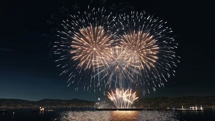 fireworks on the river