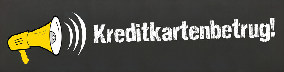 Sticker - Kreditkartenbetrug!