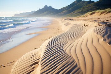 sand dunes on the beach