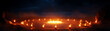 © Alex - A mystical circle of flames illuminating a dark landscape, evoking intrigue and wonder.