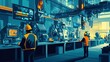 © Monchisa - Advanced Illustration of Workplace Safety Equipment in Action