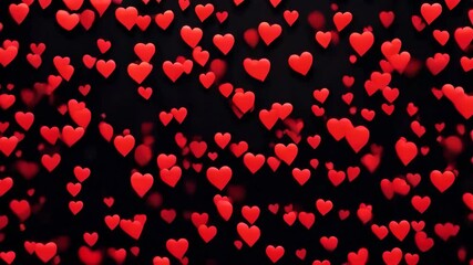 Wall Mural - Animation Card with a heart for Valentine's Day, Mother's Day or Women's Day