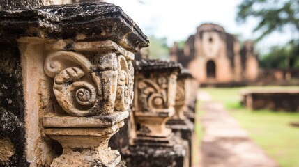 Ancient Stone Carvings at Polonnaruwa, Sri Lanka