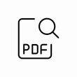 © Kamran - pdf file search icon sign vector