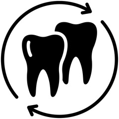 Canvas Print - Dental Care Icon