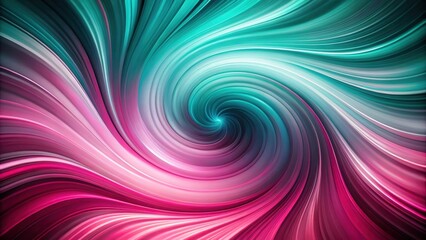 Sticker - Abstract swirling pink and teal gradient background, swirls, abstract, design, colors, gradient, backdrop, texture, vibrant