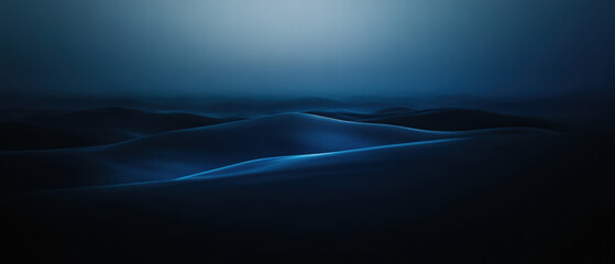 Wall Mural - A dark blue ocean with a few waves