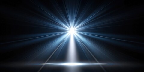 Wall Mural - Light beam shining through darkness, light, beam, shine, darkness, background, stark, contrast, bright, illuminated