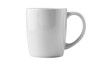 © Raja - Simple white ceramic mug rests against a vibrant green background inviting a touch of creativity