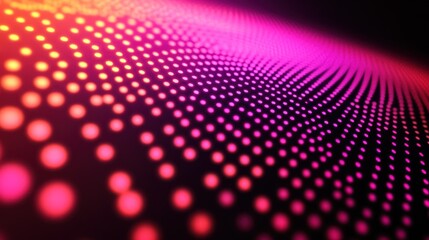 Fototapete - Abstract design featuring vibrant dots in a gradient pattern, evoking a digital aesthetic.