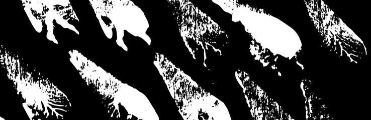 Wall Mural - artistic abstract background with paint strokes, spray dots, and shapes. black vintage texture with 