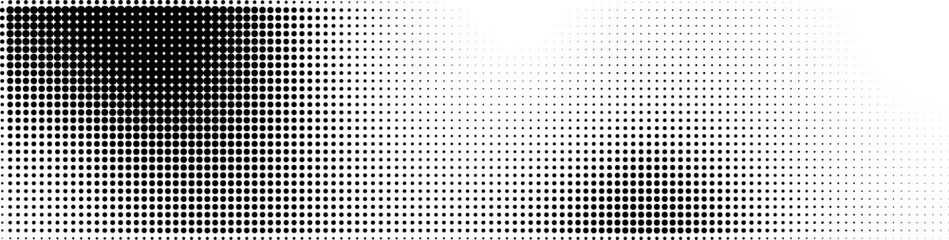 Wall Mural - abstract gradient background with dotted wave pattern and noise. black and white graphic retro patte