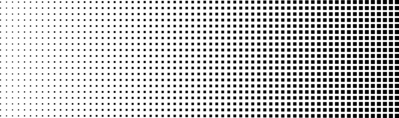 Wall Mural - polka dot grid with gradient noise and pixel overlay. comic style effect paper background for cartoo