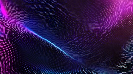 Fototapete - Abstract digital wave pattern with vibrant colors and intricate textures.