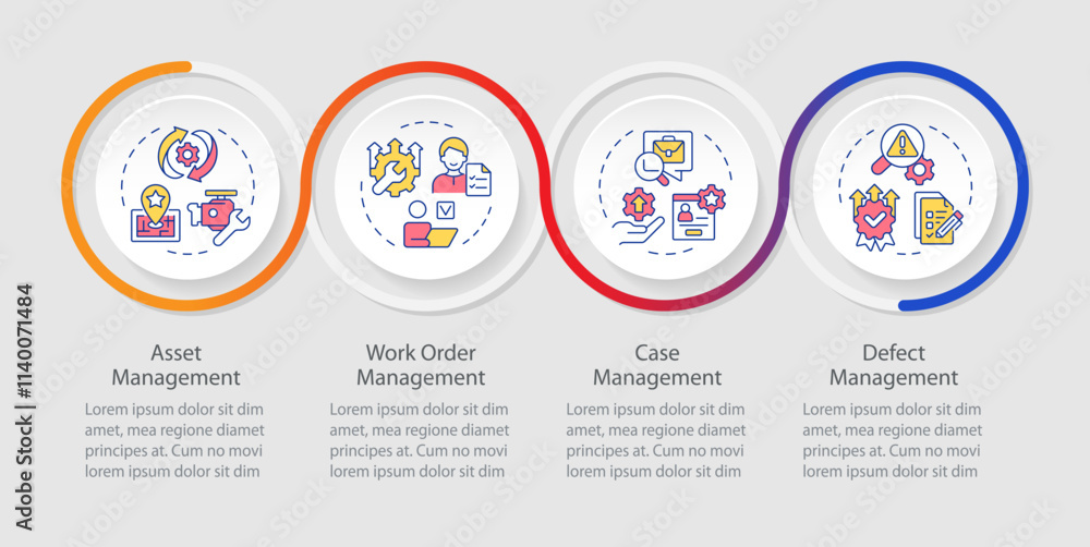 Fsm Process Core features of fsm systems infographics circles sequence. Field ...