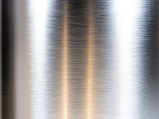 Fototapete - Polished Silver Metal Surface with Elegant Reflective Texture and Fine Brush Streaks