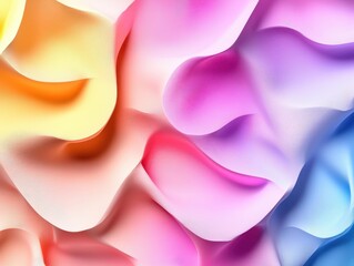 Aufkleber - Vibrant Flowing Abstract Textures in Soft Pastel Shades for Creative Backgrounds