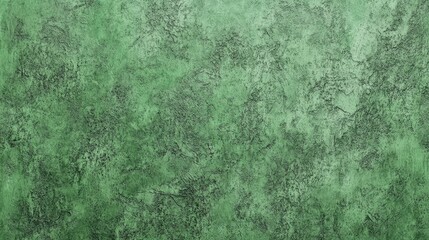 Wall Mural - Textured green stucco wall with a weathered and worn appearance ideal for backgrounds or design projects featuring natural earthy tones.