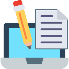 Canvas Print - Content Writing Icon