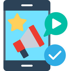 Sticker - Social Media Marketing Icon