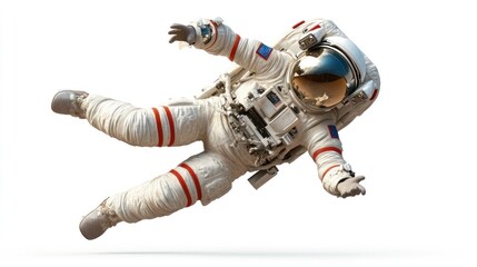 Poster - An astronaut floats in space, showcasing the essence of space exploration and adventure.