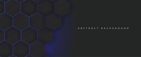 Aufkleber - Abstract technology color hexagon vector background