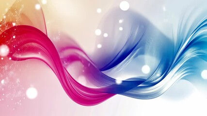 Wall Mural - colorful abstract waves flowing gracefully with soft textures and glowing elements in a vibrant desi