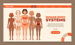 © Macrovector - Flat human body landing page template