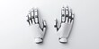 © CassiOpeiaZz - Medical 3D prosthetics concept. Robotic hands displayed on a white surface, symbolizing technology and innovation.