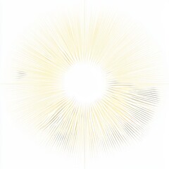 radiant sun or bright light, isolated and transparent.