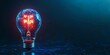 © naim74 - Glowing light bulb, Generative Ai
