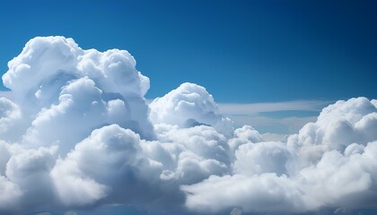 Aufkleber - blue sky and clouds with copy space for add text. clouds and blue-sky background.