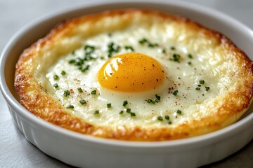 Sticker - Korean egg bread Gyeran Bbang on a white plate for breakfast Nutritious meal