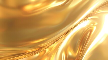 A smooth, flowing, golden abstract background.