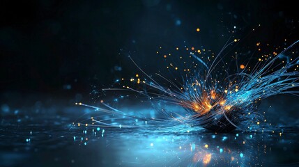 Poster - Dynamic optical principles in artistic expression digital realm visual art abstract environment surreal perspective
