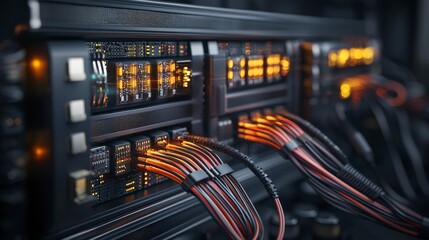 Poster - Innovative visualization of advanced fiber optic communication infrastructure in data center network environments