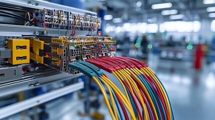 Poster - Fiber optic infrastructure advanced installation processes for enhanced industrial connectivity