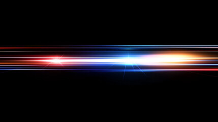 Poster -  Dynamic Speed and Energy: Abstract Vector Background with Vibrant Blue and Red Light Streaks on a Dark Canvas. Perfect for Motion Graphics and Sports Designs.