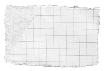 torn paper vintage note grid memo black and white