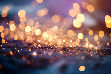 Wall Mural - aurora light bokeh effect background backgrounds glitter illuminated.