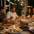 © Asiya - A cozy family gathering during Ramazan’s iftar. The table is set with traditional dishes and delicious meals, creating a warm, festive atmosphere to celebrate the end of the fast in a private home.