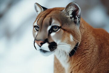 Wall Mural - Silent Observer, Cougar