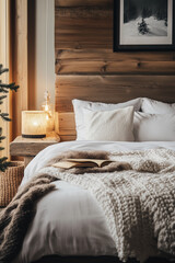 Wall Mural - Cozy Rustic Bedroom with Aesthetic Interior Design