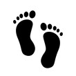 © DOBRYI VECHIR STUDYA - Foot imprint icon. Feet print