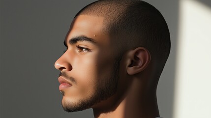 Buzz cut hairstyle for african-american man