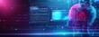 © Exnoi - Futuristic Digital Brain Concept with Neon Colors and Abstract Data Visualization Highlighting Artificial Intelligence and Technology Innovations