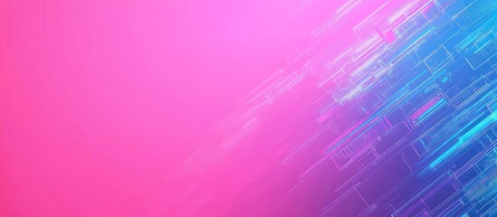 Wall Mural - A vibrant abstract background with dynamic lines and a gradient from pink to blue.