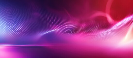 Wall Mural - Abstract purple and pink glowing wave background.