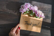 © ADDICTIVE STOCK - Autumnal Chrysanthemum Bouquet in Thank You Envelope